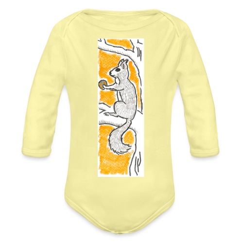 scoiattolo_alma_2015 - Body ecologico per neonato a manica lunga