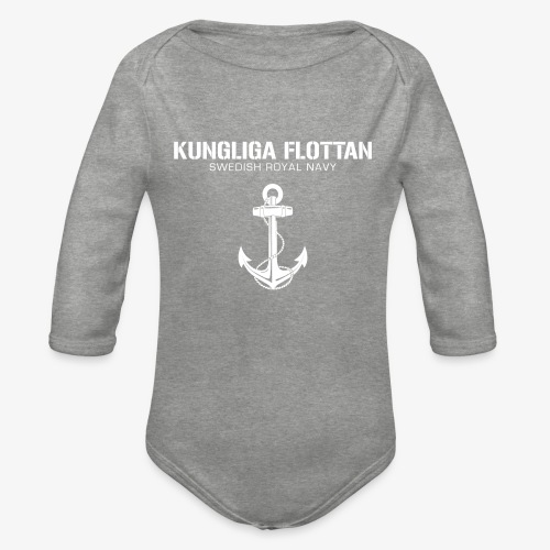 Kungliga Flottan - Swedish Royal Navy - ankare - Ekologisk långärmad babybody