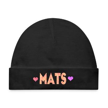 Mats - Baby Premium Organic Mütze - Schwarz - Vorne