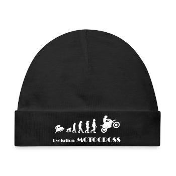 Evolution Motocross Enduro - Baby Premium Organic Mütze - Schwarz - Vorne