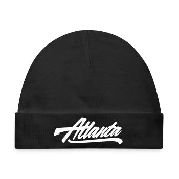 atlanta shirt - Baby Premium Organic Mütze - Schwarz - Vorne