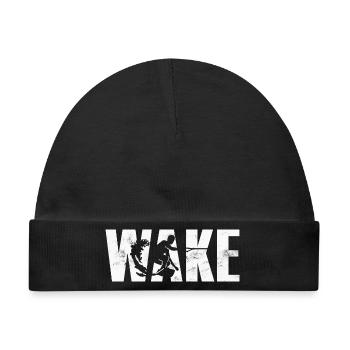 Wakeboard Wakeboarden - Baby Premium Organic Mütze - Schwarz - Vorne