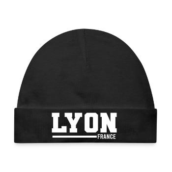 Lyon | Frankreich - Baby Premium Organic Mütze - Schwarz - Vorne