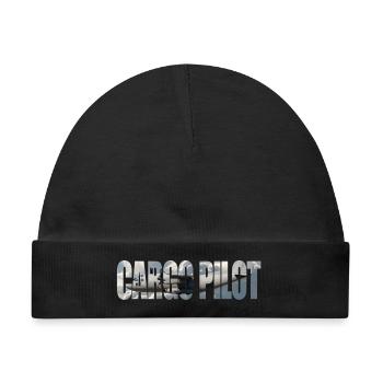 Cargo pilot C-27 - Baby Premium Organic Mütze - Schwarz - Vorne