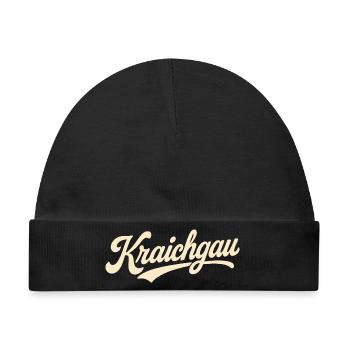 Kraichgau Schriftzug - Baby Premium Organic Mütze - Schwarz - Vorne