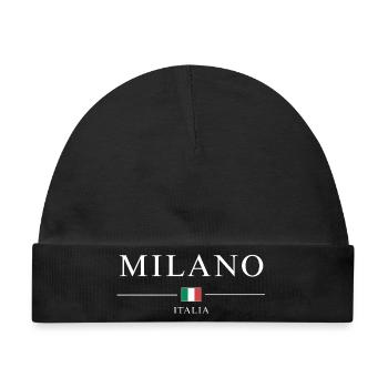 Milano italia - Baby Premium Organic Mütze - Schwarz - Vorne