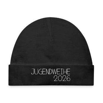 Jugendweihe 2026 - Baby Premium Organic Mütze - Schwarz - Vorne