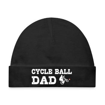 Radball, DAD, Radballer, Hallenradsport, Papa - Baby Premium Organic Mütze - Schwarz - Vorne