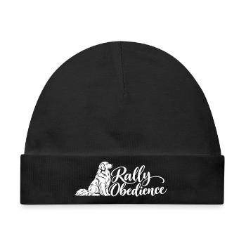 Rally Obedience – Golden Retriever - Baby Premium Organic Mütze - Schwarz - Vorne