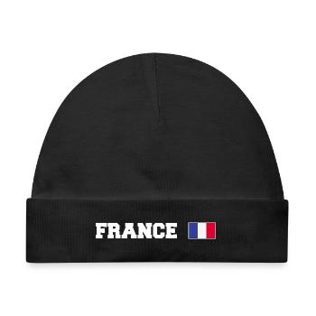Frankreich Fan - Baby Premium Organic Mütze - Schwarz - Vorne