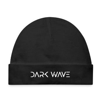 Dark Wave Musik Gothic Typografie - Baby Premium Organic Mütze - Schwarz - Vorne