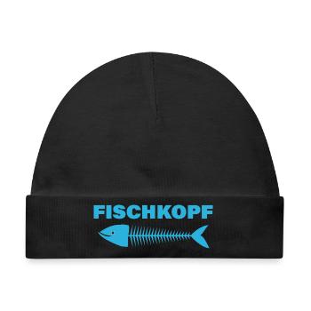 FISCHKOPF - Baby Premium Organic Mütze - Schwarz - Vorne