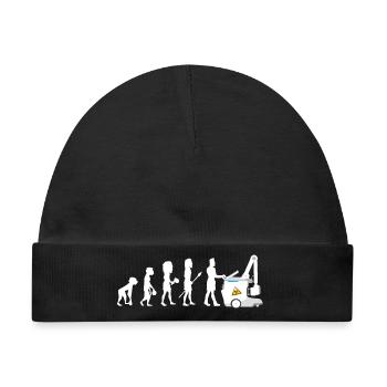 Humor Evolution Manip Mobilfunk Radiologie - Baby Premium Organic Mütze - Schwarz - Vorne