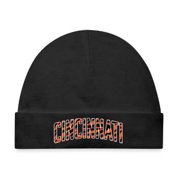 Cincinnati Tiger Stripe - Baby Premium Organic Mütze - Schwarz - Vorne