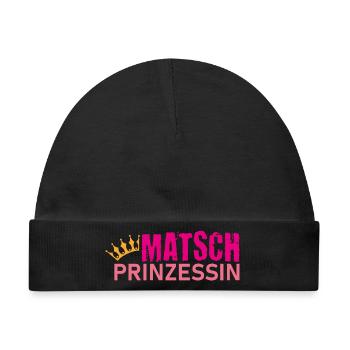 Muddy run shirt Matsch Prinzessin Laufshirt Team - Baby Premium Organic Mütze - Schwarz - Vorne