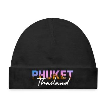 Phuket, Thailands Sonnenuntergang - Baby Premium Organic Mütze - Schwarz - Vorne