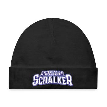 Asozialer Schalker | Gelsenkirchen Schalke - Baby Premium Organic Mütze - Schwarz - Vorne