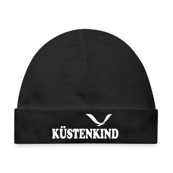 KÜSTENKIND - Baby Premium Organic Mütze - Schwarz - Vorne