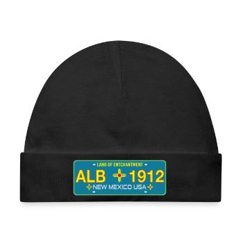 New Mexico Nummernschild Albuquerque - Baby Premium Organic Mütze - Schwarz - Vorne