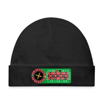 Roulette Casino - Baby Premium Organic Mütze - Schwarz - Vorne