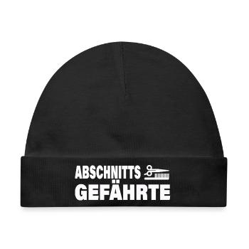 ABSCHNITTSGEFÄHRTE - Baby Premium Organic Mütze - Schwarz - Vorne