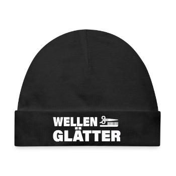 WELLENGLÄTTER - Baby Premium Organic Mütze - Schwarz - Vorne