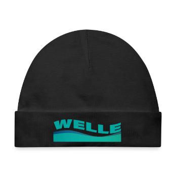WELLE - Baby Premium Organic Mütze - Schwarz - Vorne