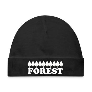 FOREST - Baby Premium Organic Mütze - Schwarz - Vorne