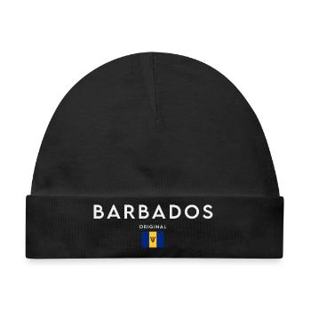 Flagge von Barbados, Barbados-Stolz - Baby Premium Organic Mütze - Schwarz - Vorne