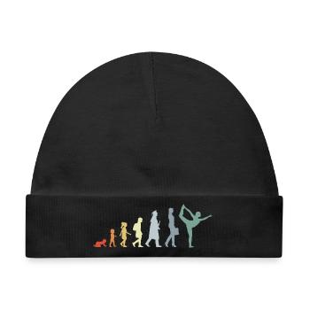 Entwicklung zur Yogalehrerin - Baby Premium Organic Mütze - Schwarz - Vorne