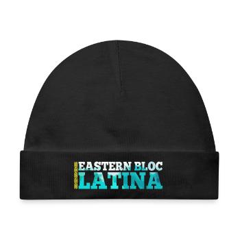 Ostblock Latina Kasachin Kasachstan Geschenk - Baby Premium Organic Mütze - Schwarz - Vorne