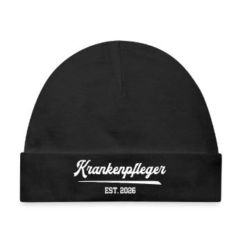 Krankenpfleger 2026 Beruf Pfleger Krankenpflege - Baby Premium Organic Mütze - Schwarz - Vorne