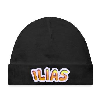 Ilias als Job - Baby Premium Organic Mütze - Schwarz - Vorne