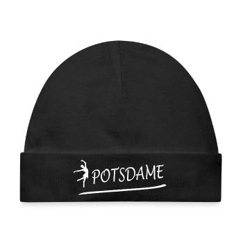POTSDAME - Baby Premium Organic Mütze - Schwarz - Vorne