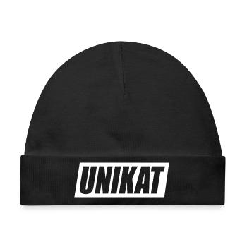 Unikat Einzigartig Individuell Selbstwert Unique - Baby Premium Organic Mütze - Schwarz - Vorne