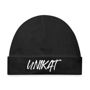 Unikat Einzigartig Individuell Selbstwert Unique - Baby Premium Organic Mütze - Schwarz - Vorne