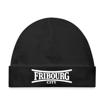 Fribourg CIty - Baby Premium Organic Mütze - Schwarz - Vorne