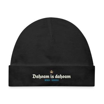 Dahoam is dahoam - Baby Premium Organic Mütze - Schwarz - Vorne