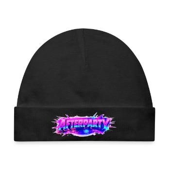 Afterparty Neon Pulse - Baby Premium Organic Mütze - Schwarz - Vorne