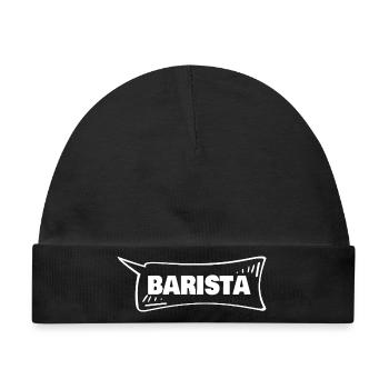 Barista - Baby Premium Organic Mütze - Schwarz - Vorne