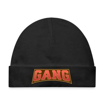 Gang - Baby Premium Organic Mütze - Schwarz - Vorne