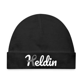 Heldin Krebs - Baby Premium Organic Mütze - Schwarz - Vorne