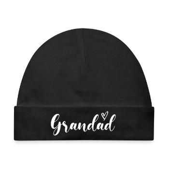 Grandfather Papaw Pop Gramps Grandpa Granddad - Baby Premium Organic Mütze - Schwarz - Vorne