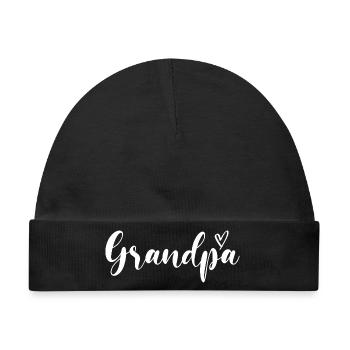 Grandfather Papaw Pop Gramps Granddad Grandpa - Baby Premium Organic Mütze - Schwarz - Vorne
