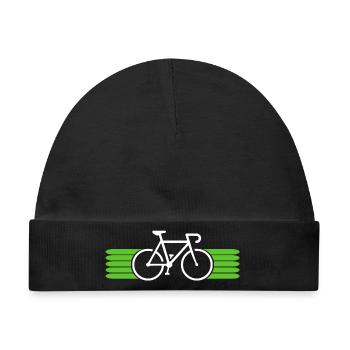 Fahrrad fahren Bike Fahrradfahrer Fahrradfahrerin - Baby Premium Organic Mütze - Schwarz - Vorne