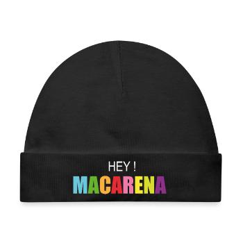 hey Macarena - Baby Premium Organic Mütze - Schwarz - Vorne