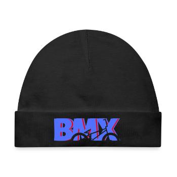 BMX Dirt-Jump Shirt für Kinder & Biker - Baby Premium Organic Mütze - Schwarz - Vorne