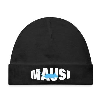 MAUSI - Baby Premium Organic Mütze - Schwarz - Vorne