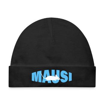 MAUSI - Baby Premium Organic Mütze - Schwarz - Vorne