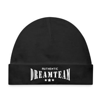 Dreamteam Authentic - Baby Premium Organic Mütze - Schwarz - Vorne